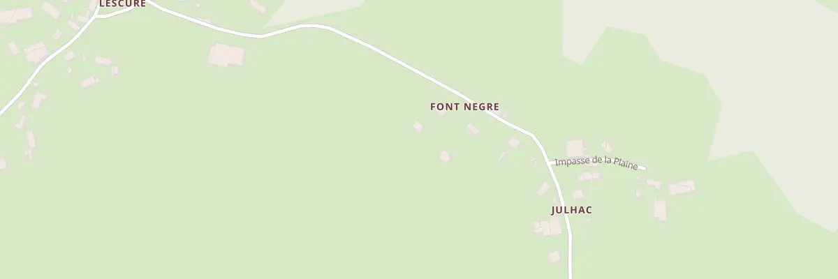 Plan du 4 Ham du Font-Negre à Labrousse