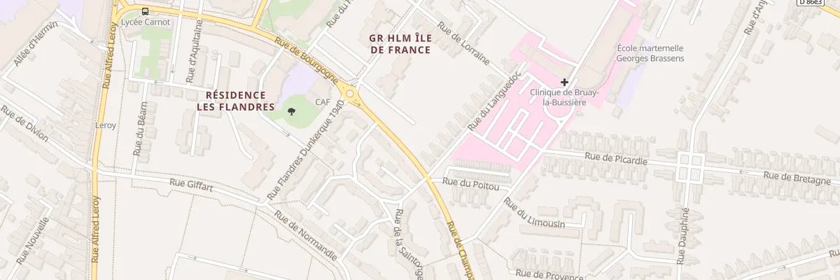 Plan du 23 Rue du Languedoc à Bruay-la-Buissière