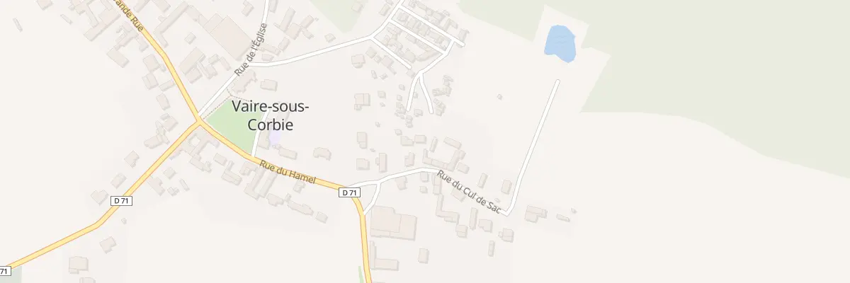 Plan du 1B Rue du Cul de Sac à Vaire-sous-Corbie