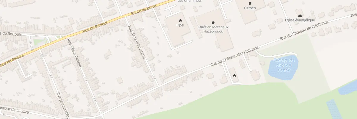 Plan du 25 Rue du Château de l’Hoflandt à Hazebrouck
