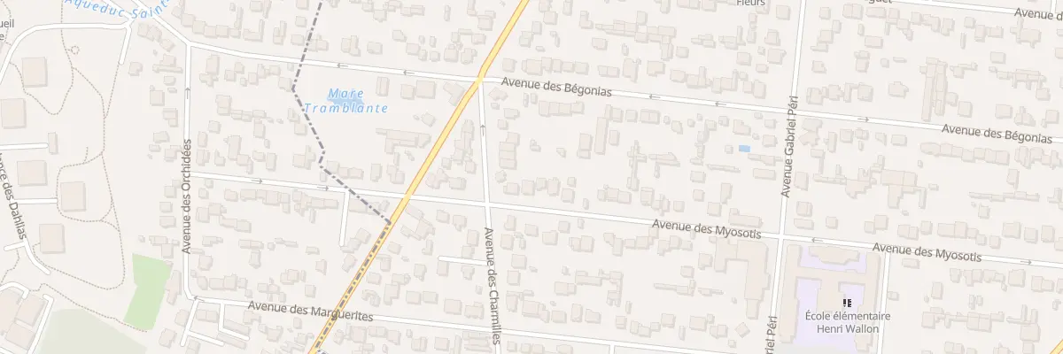 Plan du 136 Av des Myosotis à Montfermeil
