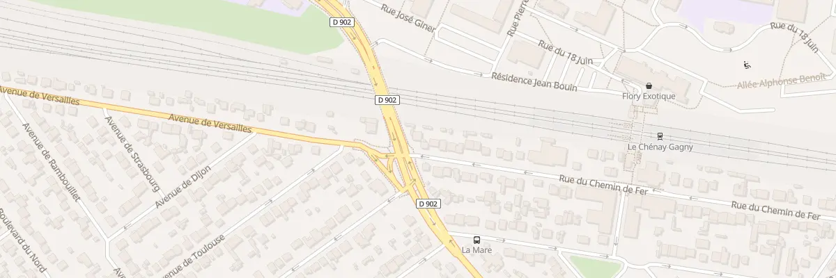 Plan du 96 Rue du Chemin de Fer à Gagny