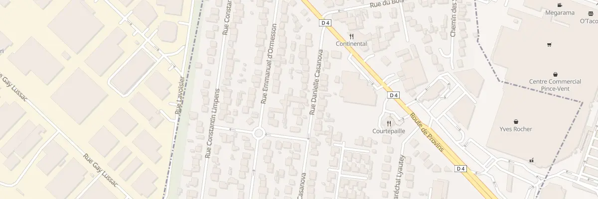 Plan du 22 Rue Danielle Casanova à Ormesson-sur-Marne
