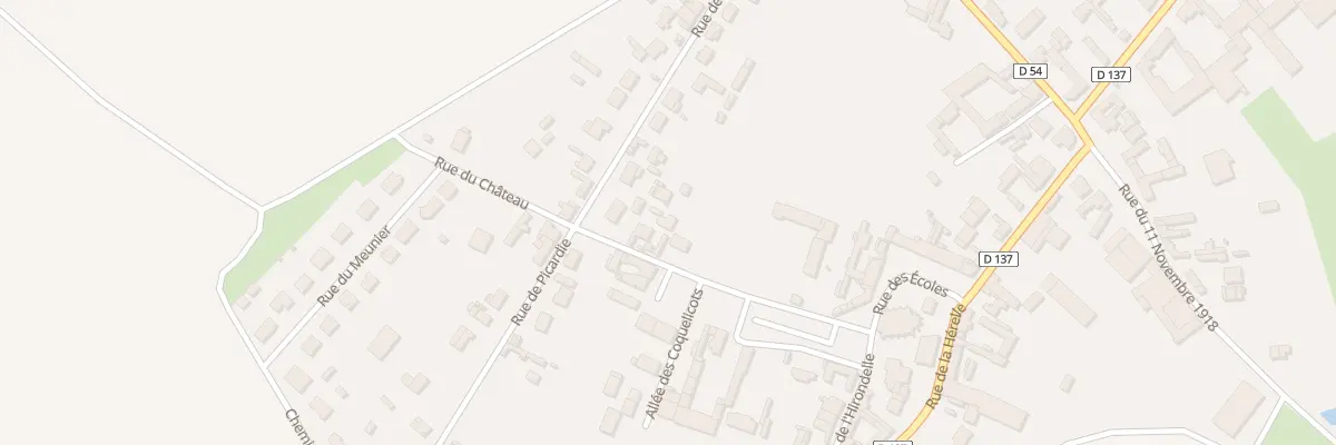 Plan du 14 Rue du Château au Plessier-Rozainvillers