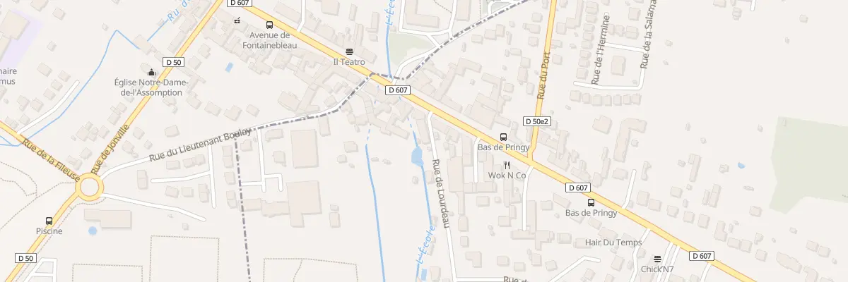 Plan du 1 Rue de Lourdeau à Pringy