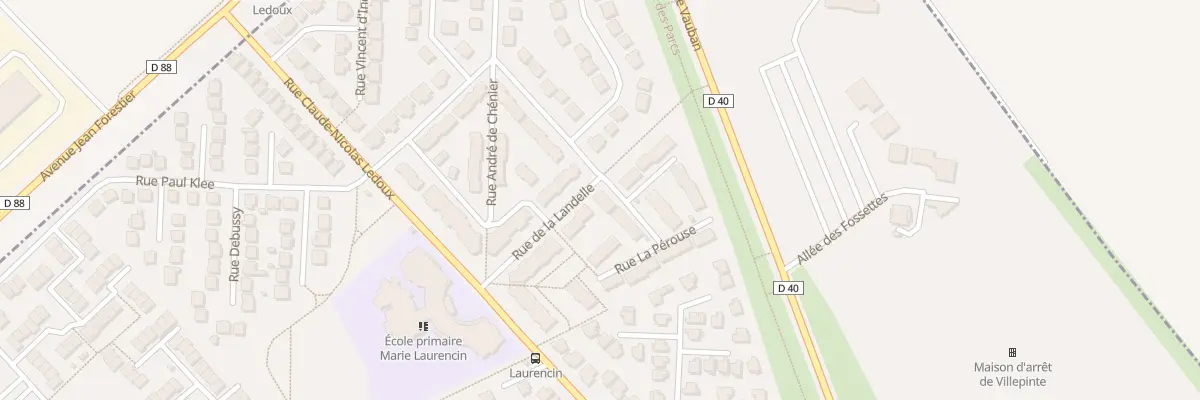 Plan du 30 Rue la Pérouse à Villepinte