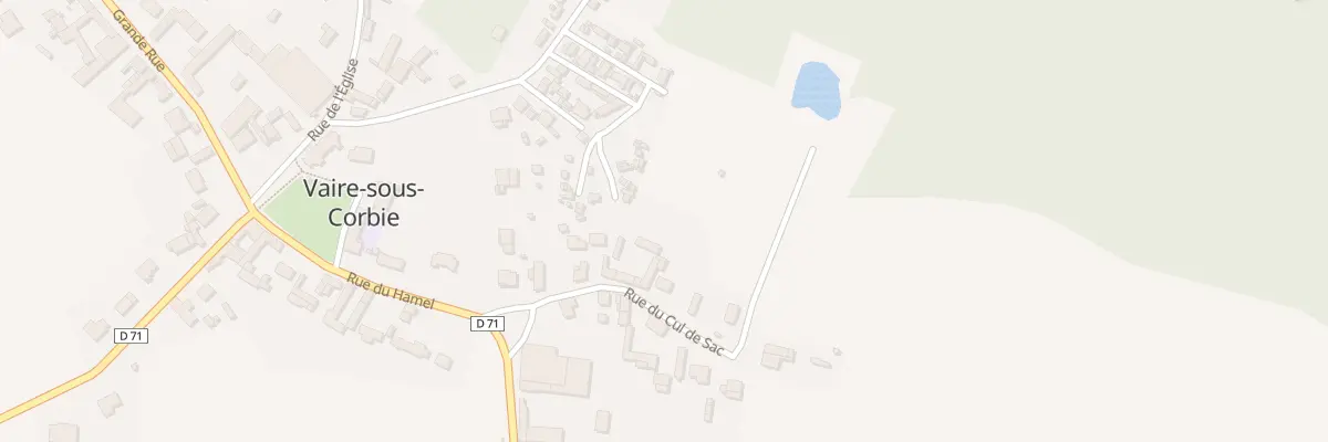 Plan du 3 Rue du Cul de Sac à Vaire-sous-Corbie