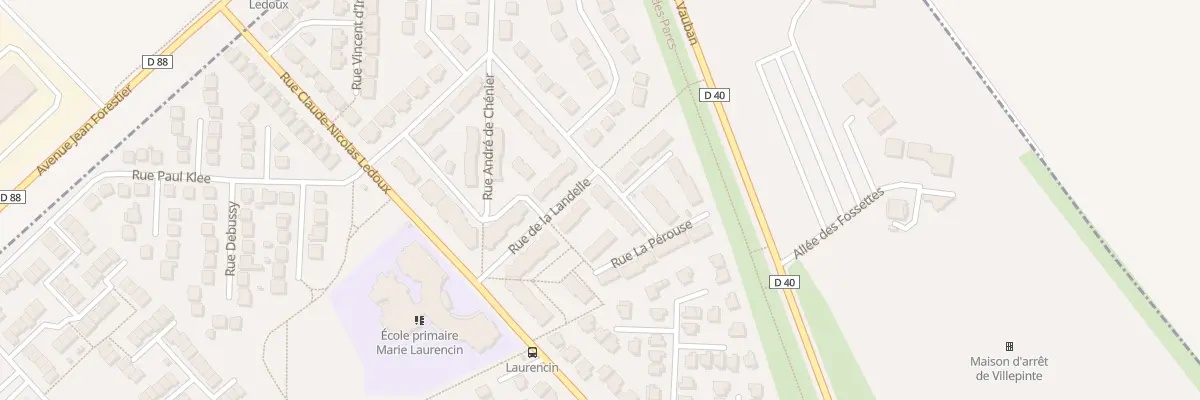 Plan du 32 Rue la Pérouse à Villepinte
