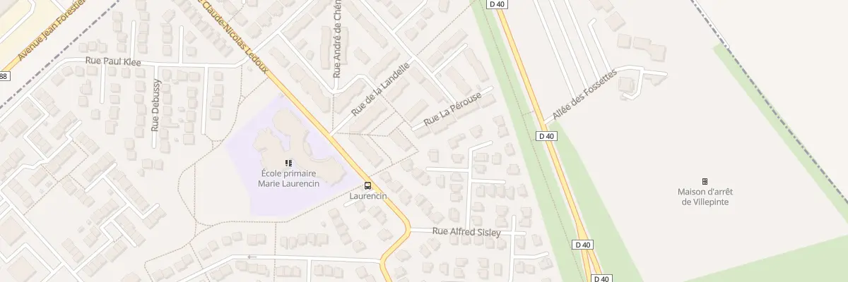 Plan du 47 Rue la Pérouse à Villepinte