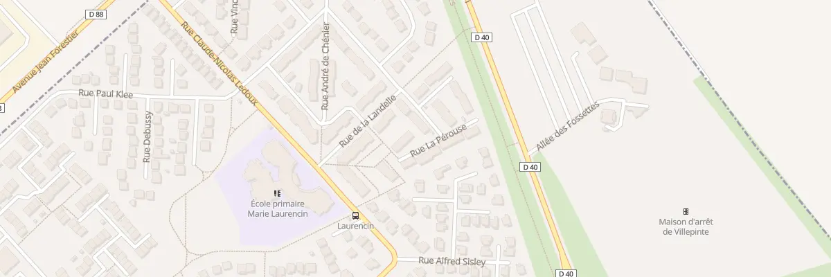 Plan du 46 Rue la Pérouse à Villepinte