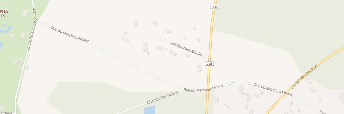 Plan du 5 Les Rouches Moulin à Chailly-en-Gâtinais