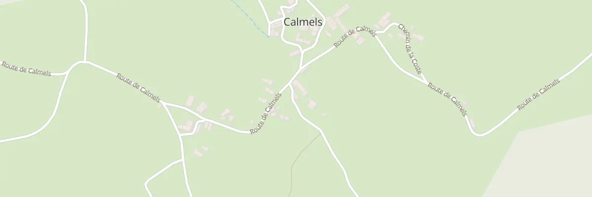 Plan du 5036 Calmels à Berlats