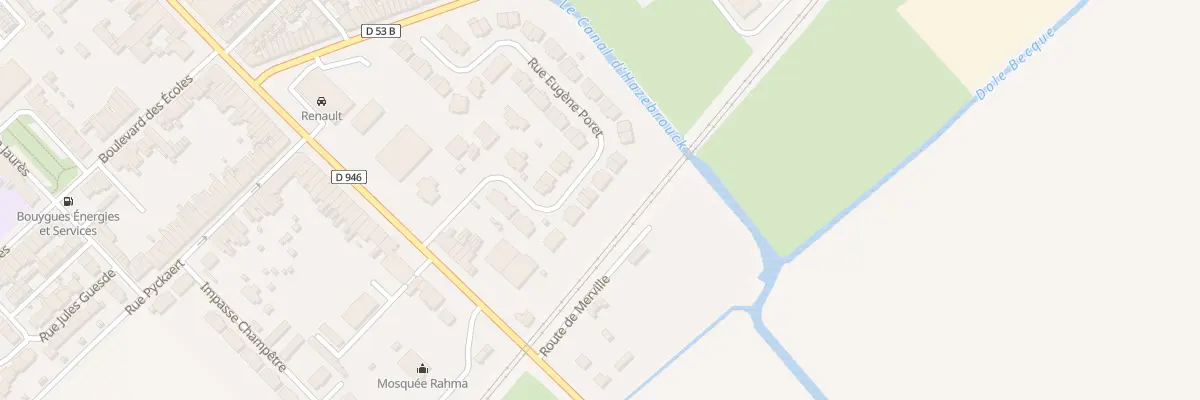 Plan du 26 Rue Eugène Poret à Hazebrouck