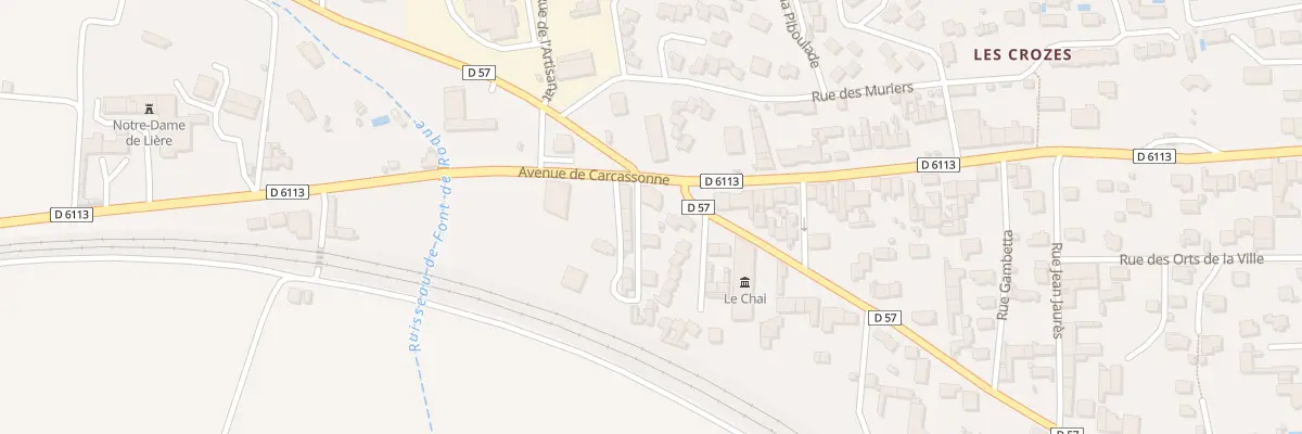 Plan du 1 Imp du Chantier à Capendu