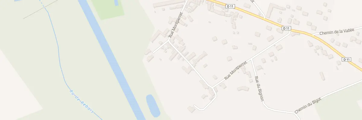 Plan du 16 Rue Montperret à Fleury-en-Bière