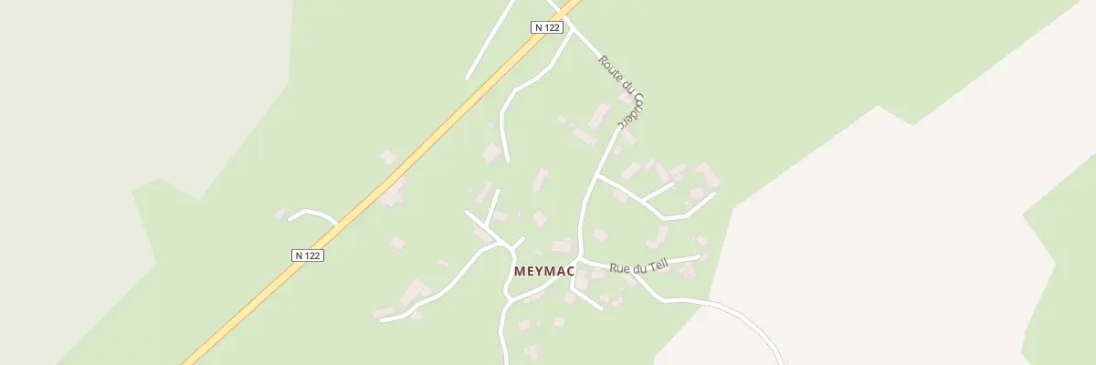 Plan du 8 Rte du Couderc à Polminhac