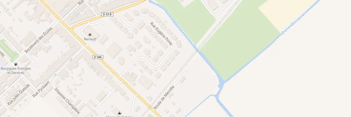 Plan du 30 Rue Eugène Poret à Hazebrouck
