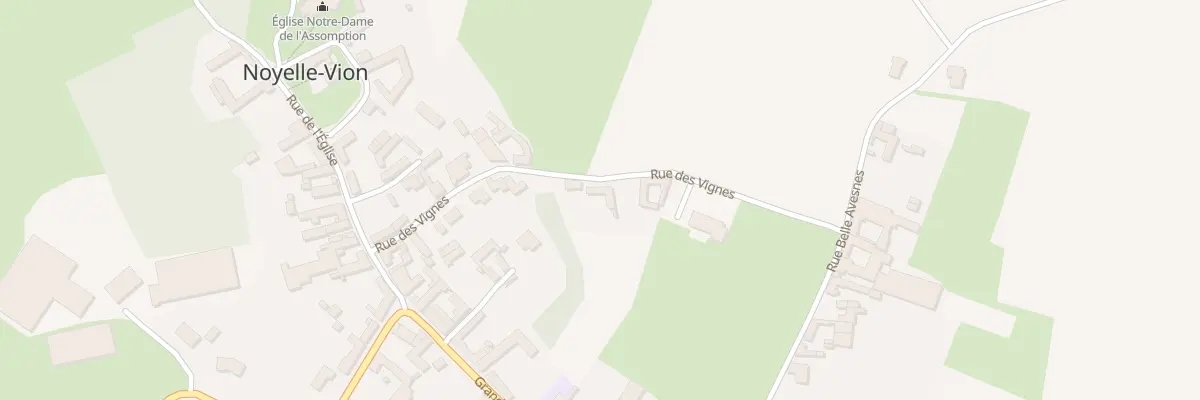 Plan du 9 Rue des Vignes à Noyelle-Vion