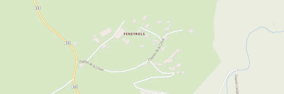 Plan du 1 Che de la Croux à Carlat