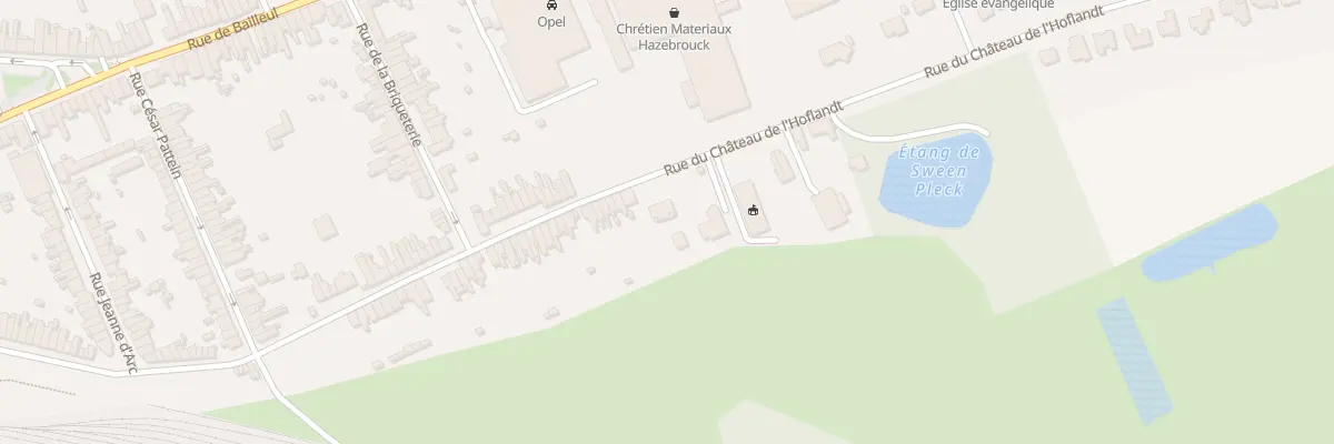Plan du 44 Rue du Château de l’Hoflandt à Hazebrouck