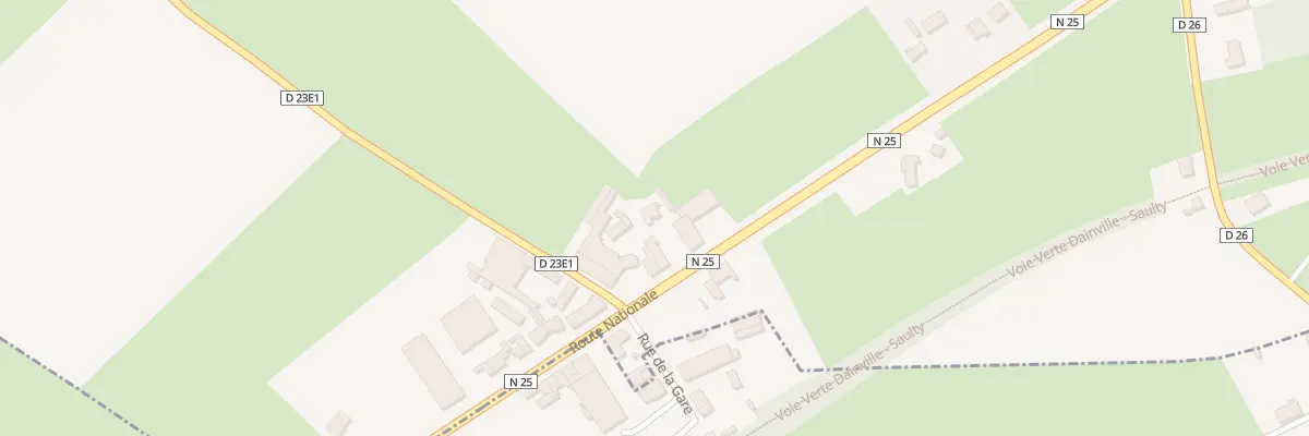 Plan du 40 Rte Nationale à Bavincourt