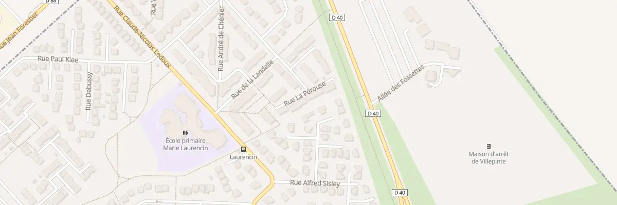 Plan du 33 Rue la Pérouse à Villepinte