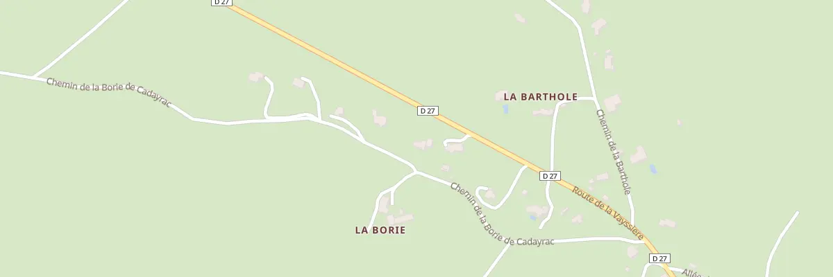 Plan du 5889 La Borie à Salles-la-Source
