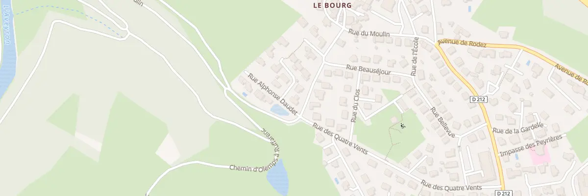 Plan du 2 Rue Alphonse Daudet à Olemps