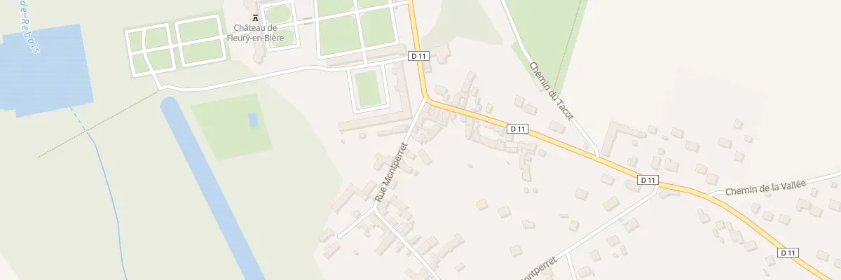 Plan du 7 Rue Montperret à Fleury-en-Bière