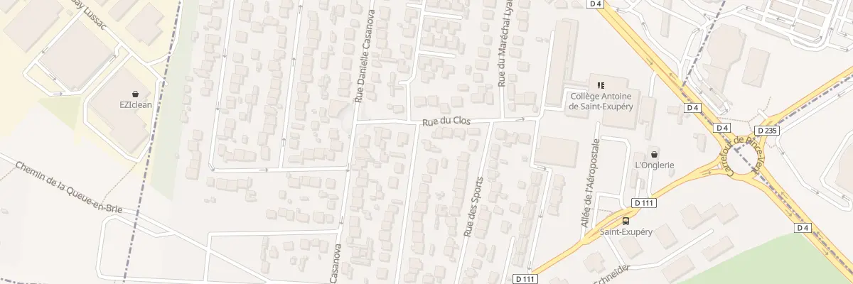 Plan du 10 Rue du Clos à Ormesson-sur-Marne
