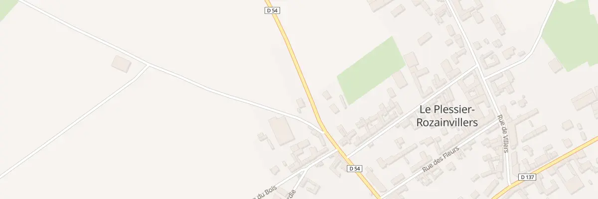 Plan du 23 Rue du 8 Mai 1945 au Plessier-Rozainvillers