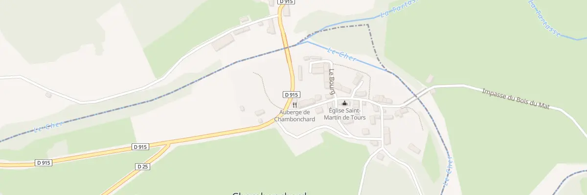 Plan du 5019 Le Bourg à Chambonchard