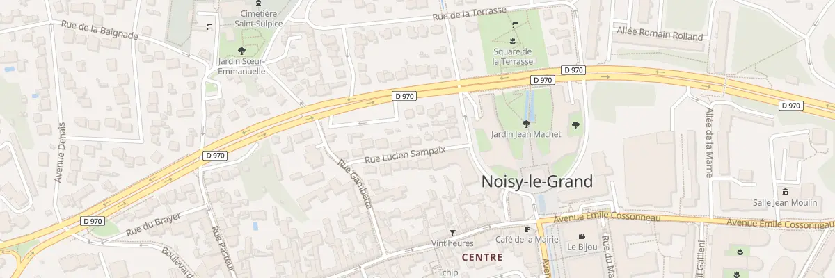 Plan du 13 Rue Lucien Sampaix à Noisy-le-Grand