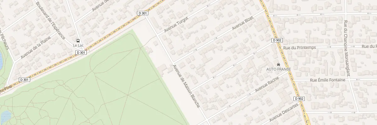 Plan du 2B Av Bizet à Neuilly-sur-Marne