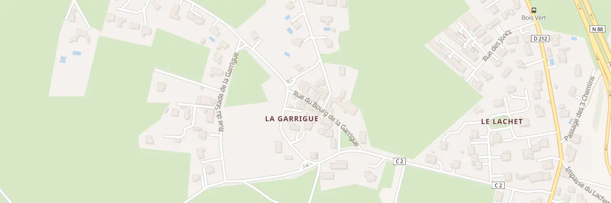 Plan du 1204 La Garrigue à Olemps