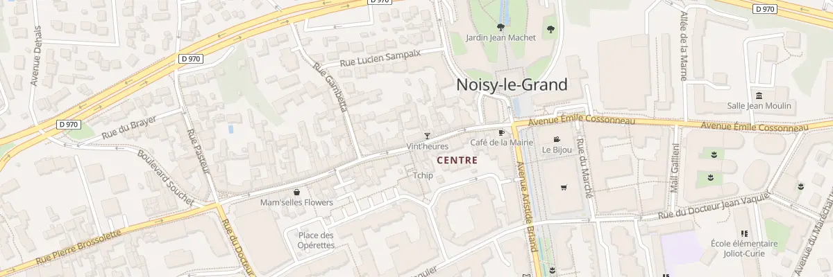 Plan de la Rue Pierre Brossolette à Noisy-le-Grand