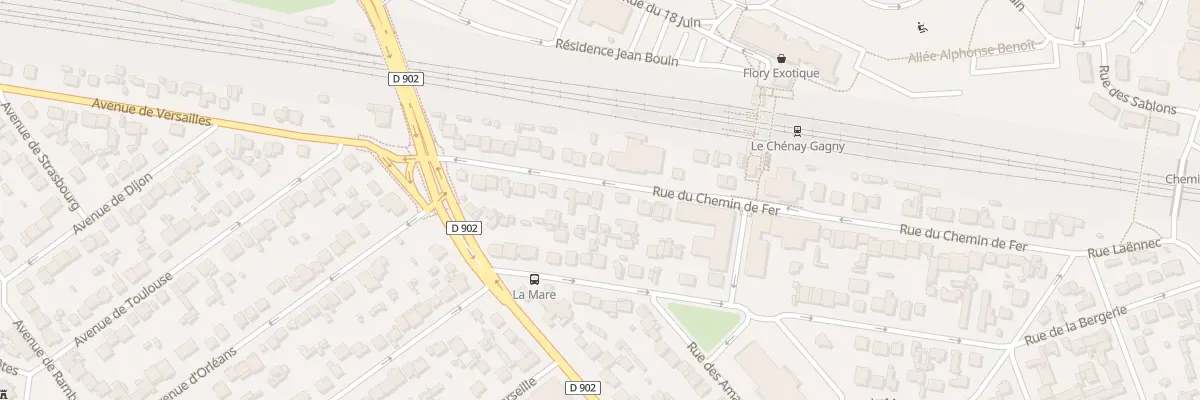 Plan du 59 Rue du Chemin de Fer à Gagny