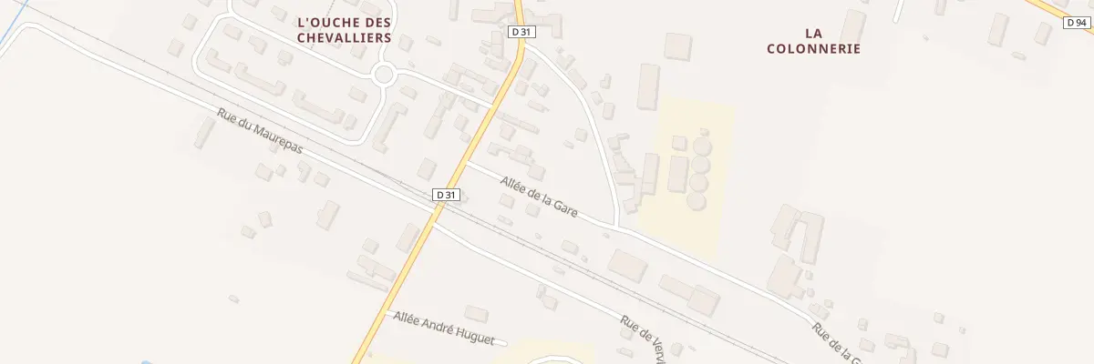 Plan du 1 All de la Gare à Corbeilles
