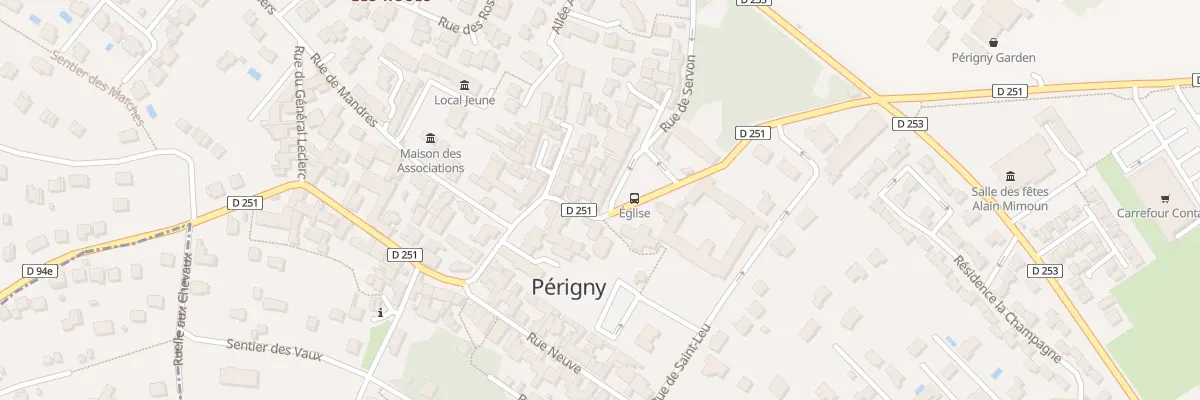 Plan du 1 Rue de Servon à Périgny