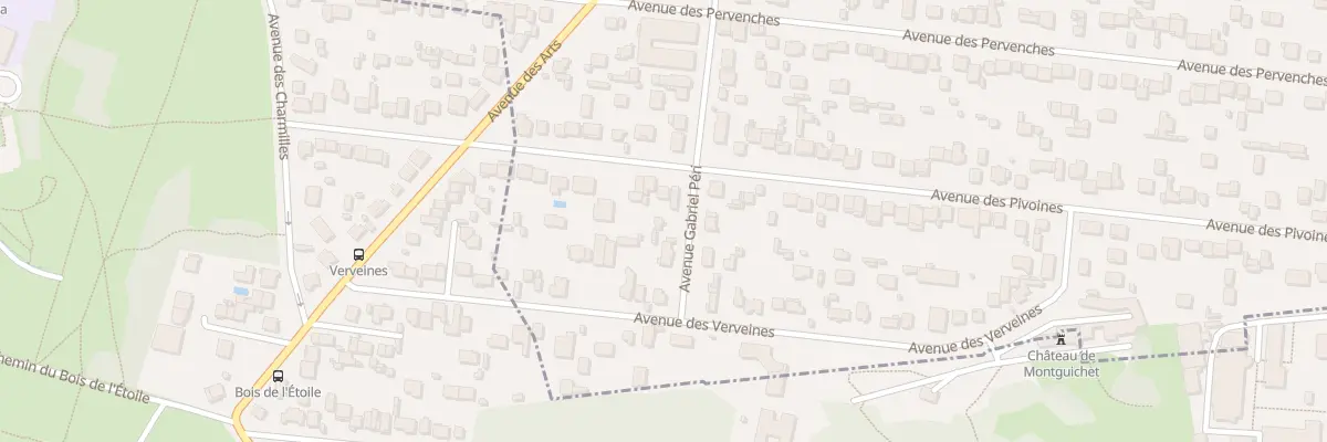 Plan du 101 Av des Pivoines à Montfermeil