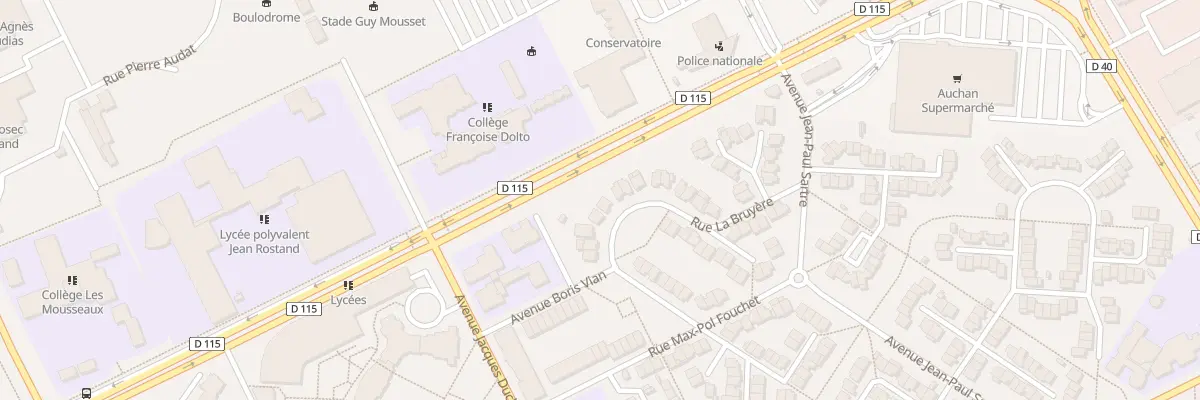 Plan du 50 Rue la Bruyere à Villepinte
