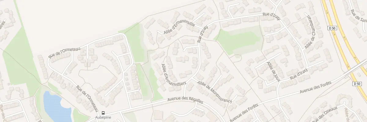 Plan du 7 All de Crécy à Savigny-le-Temple