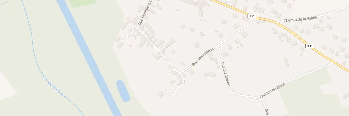 Plan du 25B Rue Montperret à Fleury-en-Bière