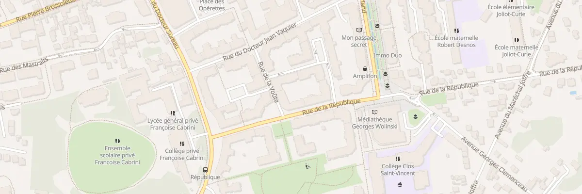 Plan du 9 Rue de la République à Noisy-le-Grand