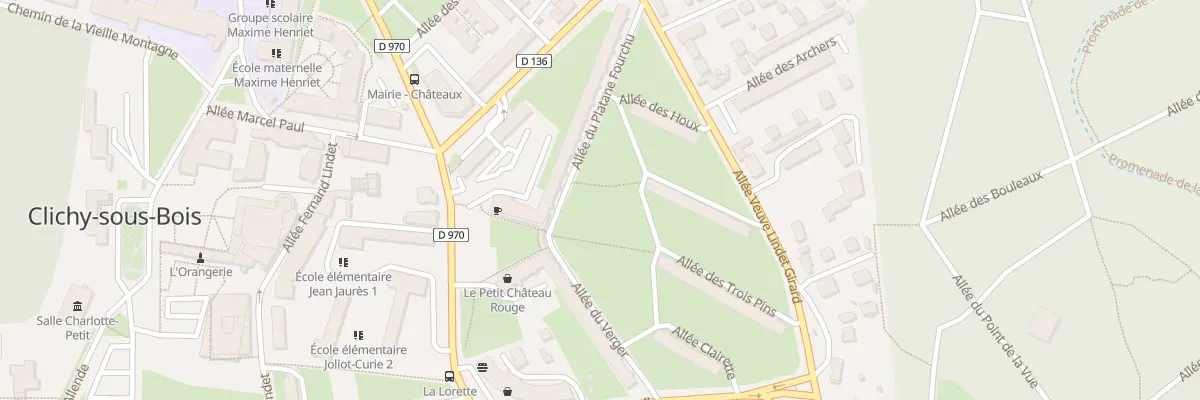 Plan du 2 All du Gros Hêtre à Clichy-sous-Bois