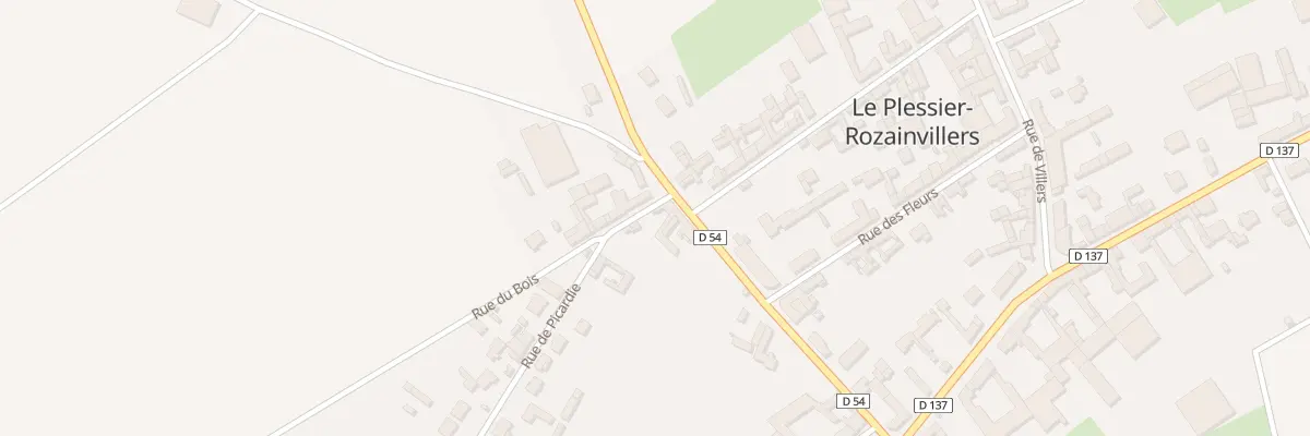 Plan du 1 Rue de Picardie au Plessier-Rozainvillers