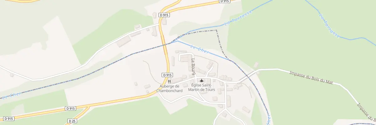 Plan du 5018 Le Bourg à Chambonchard