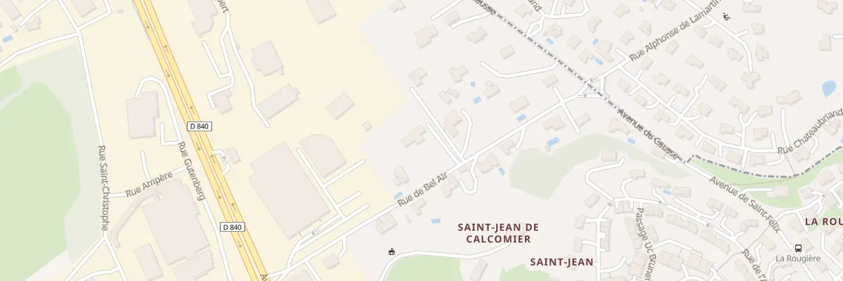 Plan du 5 Rue Bel Air à Rodez