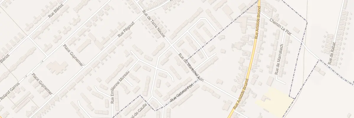 Plan du 34 Rue du Marechal Juin à Bruay-la-Buissière