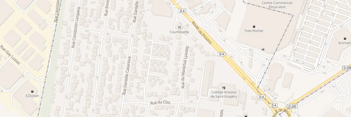 Plan du 12 Rue Marechal Lyautey à Ormesson-sur-Marne